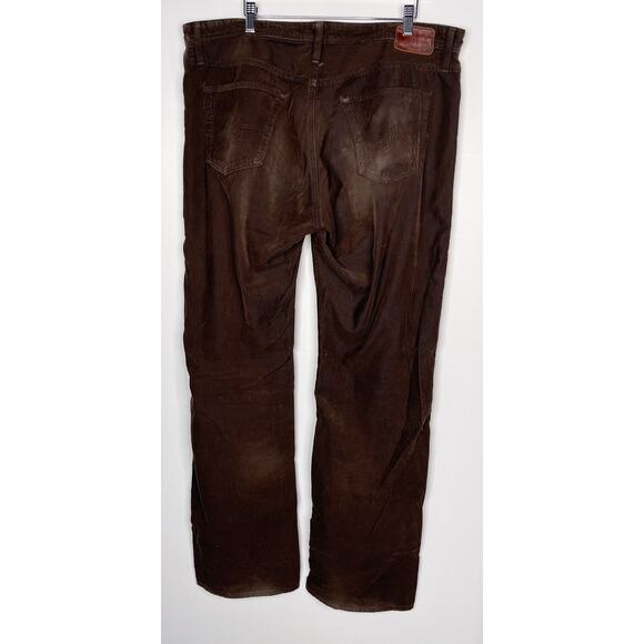 AG Adriano Goldschmied Mens 38 x 34 Brown Protege Straight Leg Corduroy Pants - Picture 2 of 9